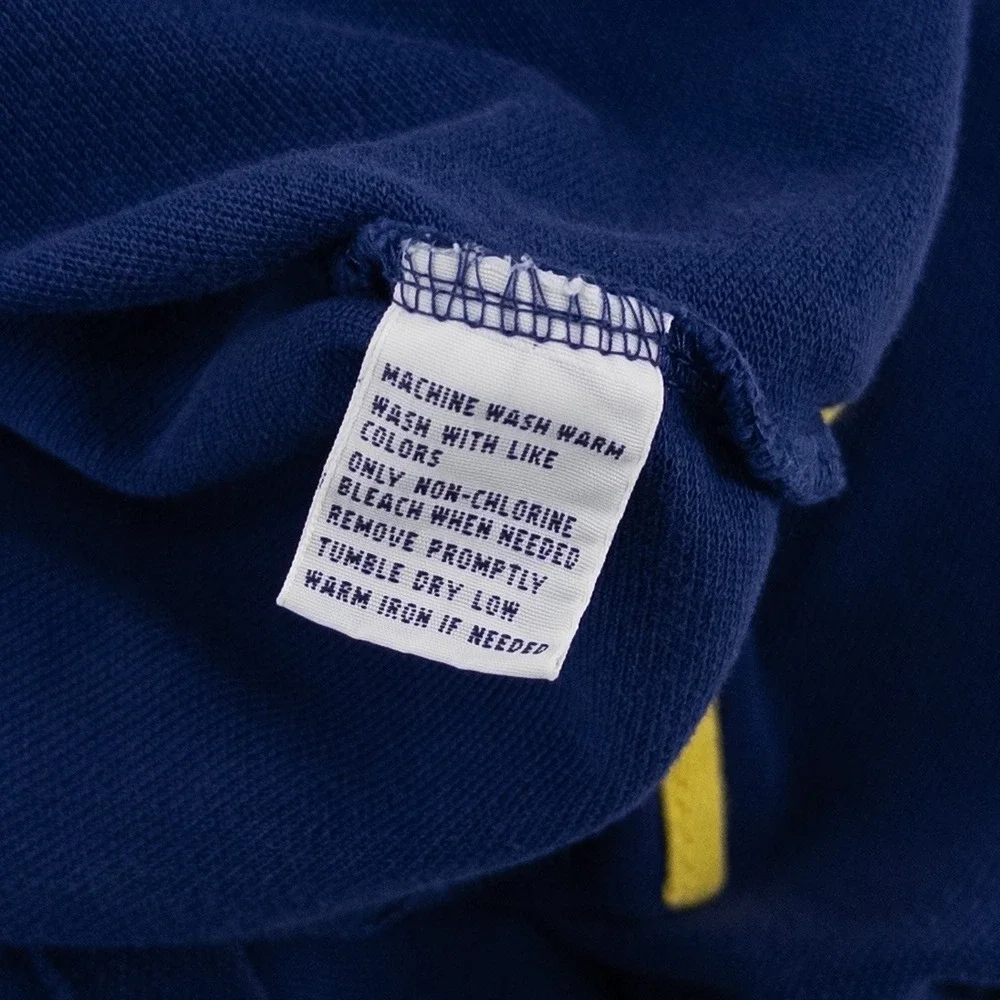 Ralph Lauren Polo Club Navy Blue 1988 Scribble Logo RLPC Vintage Polo Shirt 3XLT
